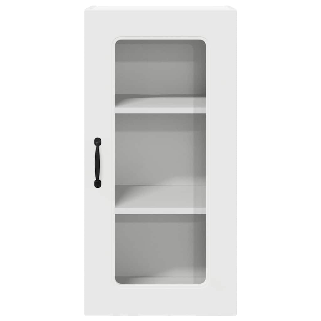 Küchenhängeschrank mit Regal Weiß 40 x 31 x 80 cm Holzwerkstoff